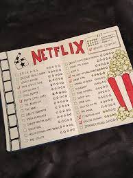 Netflix Bullet Journal Netflix Bullet Journal Notebook Bullet Journal Writing