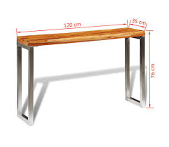 Hello this instructable will go through basic steps to make a solid supplies: Vidaxl Solid Sheesham Wood Console Table With Steel Leg Vidaxl Com