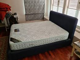 Grey kitchen cabinets white worktops ikea beds queen. Bed Frame Ikea Mattress Cavenzi Home Furniture Others On Carousell
