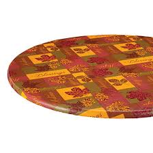 Sizes listed to match the diameter of your table top. Vinyl Tablecloth With Elastic Edge Walter Drake