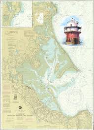 bug light on a noaa chart