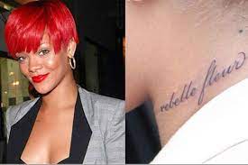 His tattoo is a sugar skull associated with the mexican celebration of the day of the dead and a mac cosmetics design he saw, the rep tells tmz. Rihanna Tattoos Neck Tattoo Models Designs Quotes And Ideas