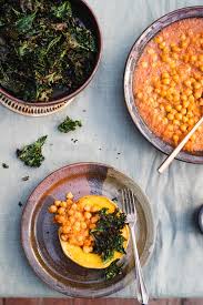 Roasted Spaghetti Squash With Cumin Chickpeas And Crispy Kale Homegrown Kitchen