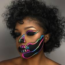 Make your world beautiful with these glowing colors. Neon Face Paint Men Face Paint Ideas
