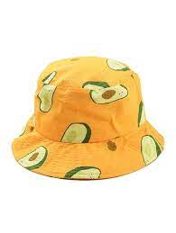 Avocado Print Bucket Hat Cadetblue White Yellow Affiliate Bucket Print Avocado Hat Yellow A Cool Bucket Hats Bucket Hat Fashion Outfits With Hats