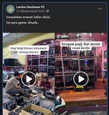Want to join the bitcoin revolution but don't want the difficulty and expenses of buying it? Emak Ini Pamer Mining Bitcoin Bikin Gamer Nangis Tak Bisa Rakit Pc Hitekno Com