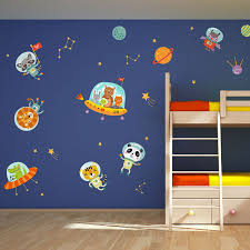 Can be used on any smooth surface such a walls, windows, mirrors, tiles, furniture, etc. Space Animals Wall Stickers Space Wall Stickers Stickerscape Uk