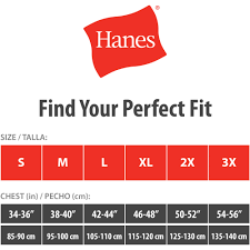 31 Inquisitive Hanes T Shirts Size Chart