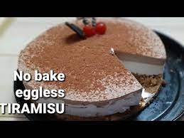 Nobakecake Egglesscake No Bake Eggless Cake Eggless Tiramisu Easy Mousse Cake No Oven No Pan Youtube Easy Pudding Recipes Eggless Cake No Bake Cake