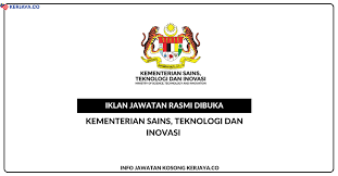 Misi kementerian ini adalah untuk mempelopori penerokaan saintifik dan melaksanakan budaya inovasi bagi negrara dan masyarakat berasaskan ilmu pengetahuan dan pembangunan serta perancangan penyelidikan dan pembangunan. Kementerian Sains Teknologi Dan Inovasi Mosti Jawatan Kosong