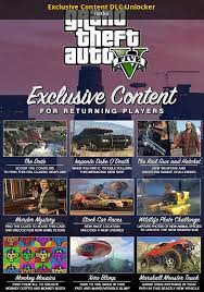 Select one of the following categories to start browsing the latest gta 5 pc mods: Exclusive Content Dlc Unlocker Grand Theft Auto V Mods