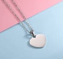 Fnixtar 10Pcs/Lot Mirror Polish Heart Pendant Necklace Stainless Steel  Cross Chain Necklace For Mens Women's Trends 2021 Jewelry - AliExpress