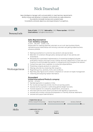 Learn how to write a sales resume with actionable advice, expert sales job tips, and the best sales representative start with a sales representative resume work experience section. Adidas Sales Representative Resume Template Kickresume