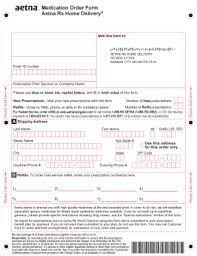 Fillable Online Aetna Mail Order Form Healthscope Benefits Fax Email Print Pdffiller