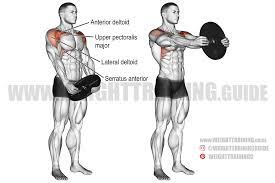 Jan 05, 2019 · keeping your back flat, core tight, and elbows bent, raise your arms out to the sides until they are in line with your shoulders. Plate Front Raise Exercise Instructions And Video Weight Training Guide