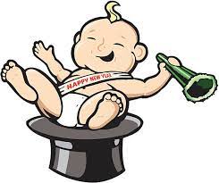 922 Baby New Year Illustrations Clip Art Istock