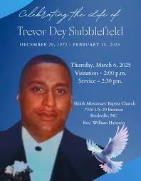 Gratefully serving the family of Trevor Stubblefield today at Shiloh  Missionary Baptist Church in Reidsville, NC. What a nice service! Please  keep the family in your prayers.