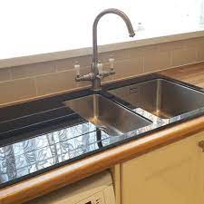 Black glass kitchen sinks uk. Kbv651 Bluci Kubevetro Glass Kitchen Sink Sinks Taps Com