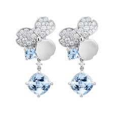 Has unveiled the first fine/high jewelry collection designed by new chief artistic officer, reed krakoff, named paper flowers. Tiffany And Co Paper Flowers Aquamarine Single Drop Earring For Sale At 1stdibs