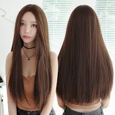 Try on hairstyles classic hairstyles casual hairstyles short bob hairstyles celebrity hairstyles long straight hairstyles sarah rafferty medium hair styles curly hair styles. Seven Street Queen C8222 Korean Wig Women Long Hair The Top Straight Shopee Malaysia