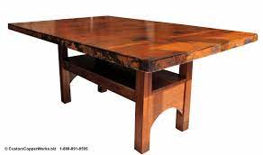 Maybe you would like to learn more about one of these? Copper Top Rectangle Dining Table Modern Contemporary Oak Counter Height Trestle Table Base