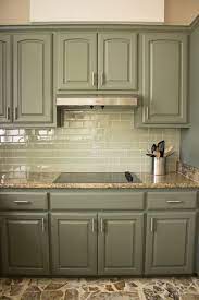 Our Exciting Kitchen Makeover Before And After Green Kitchen Cabinets Kitchen Redo Painting Kitchen Cabinets