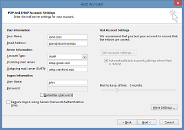 How To Set Up Outlook For Windows For Stanford Google Mail University It