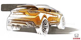 江铃驭胜跨界概念车手稿 concept car sketch car design sketch concept car design