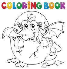 920 x 512 png 86 кб. Coloring Book Dragon Hatching From Egg 3 Stock Vector Illustration Of Myth Mythical 135350395