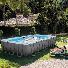 Intex Rectangular Frame Swimming Pool 732x366x132cm Big Swimming Poo Edragonmall Com