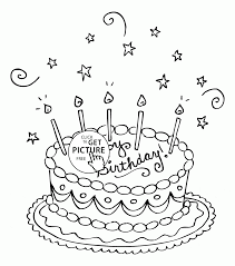 Nice Birthday Cake Coloring Page For Kids Holiday Coloring Pages Printables Free Birthday Coloring Pages Happy Birthday Coloring Pages Coloring Pages For Kids