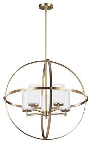 Sea Gull Lighting 5 Light Chandelier Satin Bronze Contemporary Chandeliers By Benjamin Rugs And Furniture