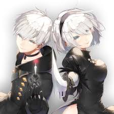 Two Female Anime Characters White Background Black Dress Nier Nier Automata Hd Wallpaper Wallpaper Flare Her characters are pretty damn fun to draw.