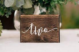 Maybe you would like to learn more about one of these? Amazon Com Wedding Table Numbers Table Numbers Wedding Table Numbers Rustic Table Decor Wooden Table Numbers Wedding Reception Decor Handmade
