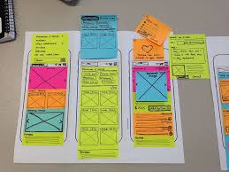 Another Type Of Prototyping Notice That This Is Not Exactly Wireframing Because The Designe Mobile App Design Inspiration App Design Process Web Layout Design
