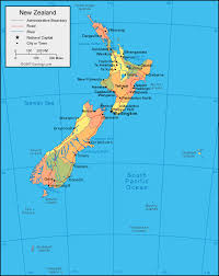 Map of new zealand with cities and towns. New Zealand Map And Satellite Image