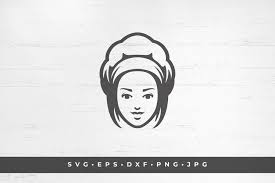Download Chef Woman Face Vector Illustration Svg Png Dxf Eps Jpeg Cut By Vasya Kobelev Thehungryjpeg Com