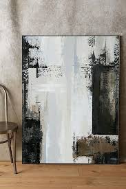 Black And White Cityscape Wall Art Large Original Abstract Cityscape Arturban Wall Artlarge Etsy Cityscape Art Textured Canvas Art Abstract Art Painting