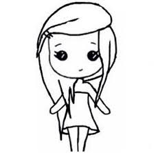 For fun drawing ideas for kids, how cute is this tutorial that shows you how to draw niffler from fantastic beasts? Chibi Template Girl Drawing Easy Drawings Chibi