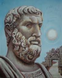 Sociedad De Filosofía Aplicada - Parménides de Elea (nace en 540 a. C.) por Geiro (09). Filósofo de la naturaleza, que escribió un poema para contar su pensamiento sobre el "Ser". (lo
