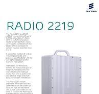 Radio 2219 Datasheet PDF | PDF | Radio | Ericsson