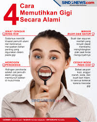 Kalau nak dapatkan gigi yang lebih putih dengan cara selamat, cubalah beberapa bahan serta tips semulajadi ini. Sindografis Ini Empat Cara Memutihkan Gigi Secara Secara Alami