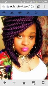 Black And Purple Braids Purple Bob Braids Box Braids Hairstyles Box Braids Bob Blonde Box Braids