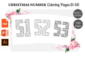 They report to the north po. Christmas Number Coloring Page 51 60 Grafico Por Kdpwarrior Creative Fabrica