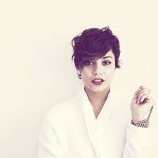 Not every short hairstyle is good for a round face. Vanessa Hudgens Short Wavy Hair Round Face Curly Hair Short Curly Haircuts