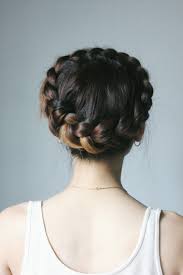 This gorgeous crown braid is perfect for naturally curly hair. Dutch Crown Braid Braids For Short Hair Hair Styles Braided Hairstyles