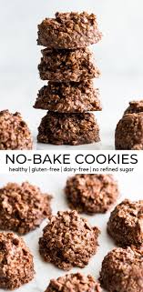 Then slice into cookie rounds and bake. Healthy No Bake Chocolate Peanut Butter Cookies With Only 8 Good For You Ingredients They Re A Delicio Healthy No Bake Cookies Healthy Baking Healthy Cookies