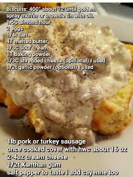 Biscuits And Gravy Without Sausage Keto Biscuits And Gravy Low Carb Keto Recipes Keto Recipes Easy Keto Biscuits