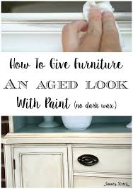 How To Age Furniture With Paint Canary Street Crafts Dark Wax Refinishing Furniture Painted Furniture