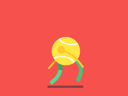 Tennis Ball Animated Clipart Tennis Ball Walk Cycle